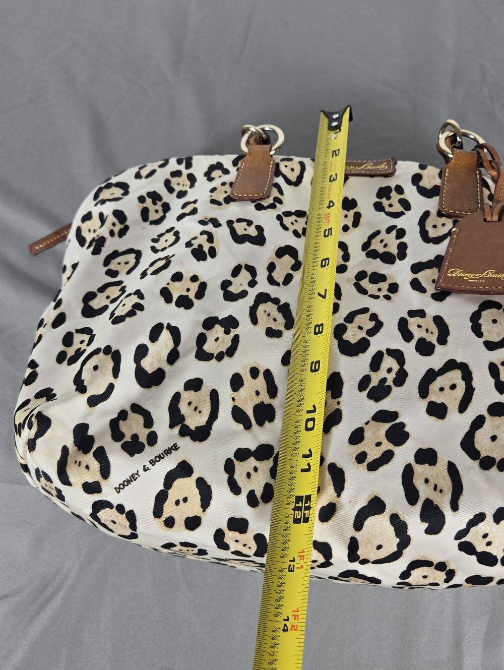Dooney & Bourke Leopard Print Travel Tote Statement Iconic - Picture 15 of 16